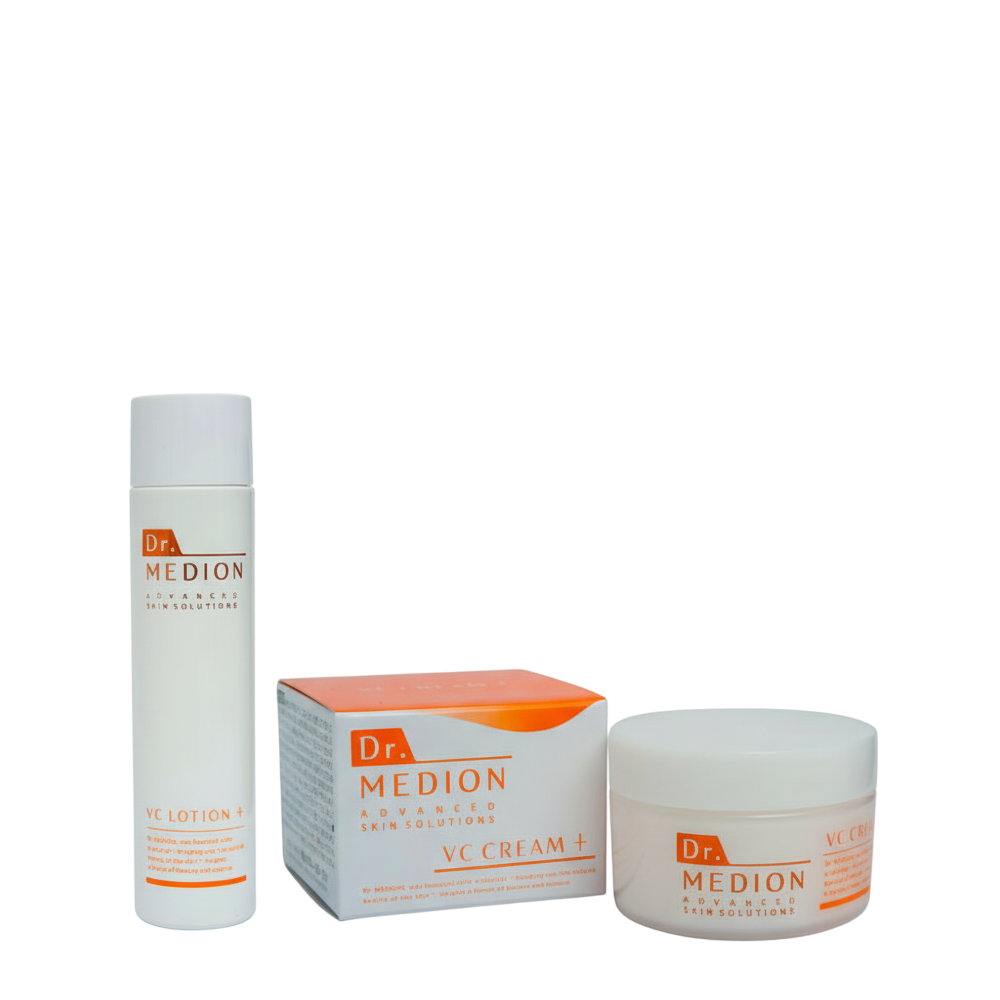 Dr MEDION VC Lotion + VC Cream + - Набір для сяйва та рівного тону шкіри з вітаміном С Dr MEDION VC Lotion + VC Cream + - Набір для сяйва та рівного тону шкіри з вітаміном С